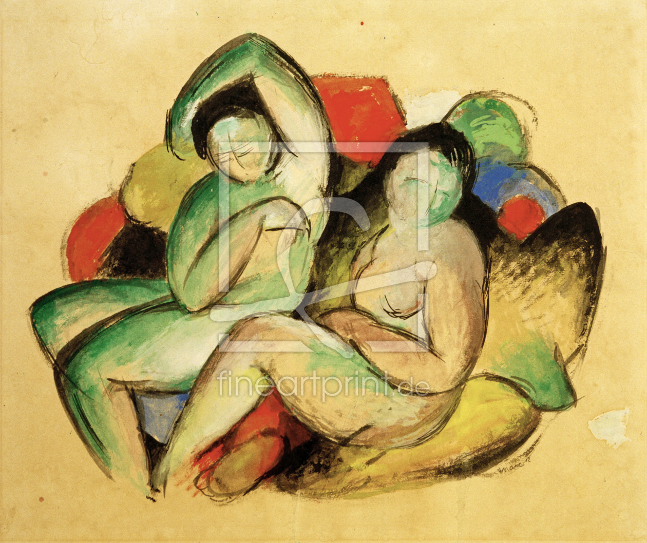 Bild-Nr.: 30005550 Marc / Two Female Nudes / 1912 erstellt von Marc, Franz