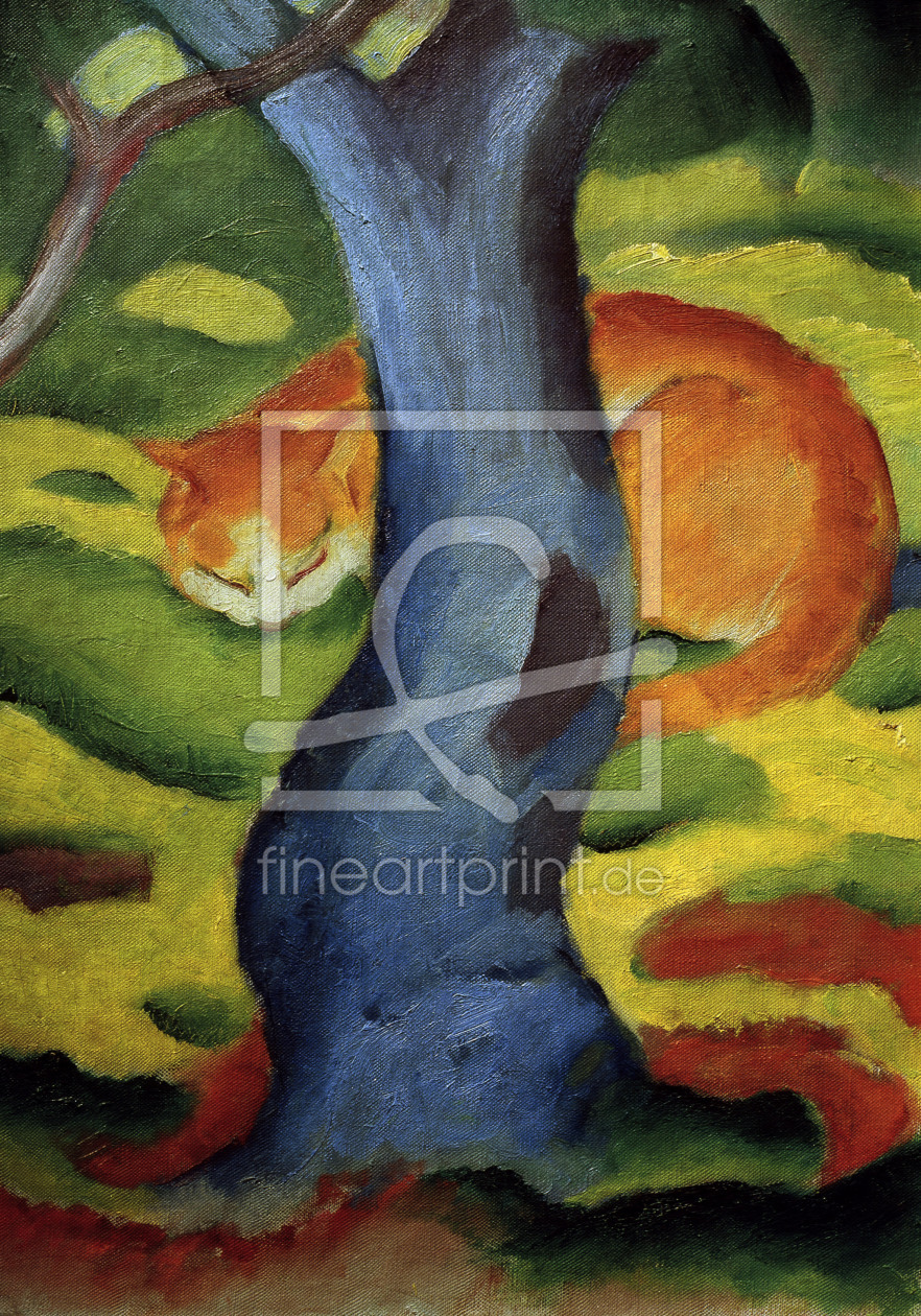 Bild-Nr.: 30005562 Franz Marc, Cat under a tree. erstellt von Marc, Franz