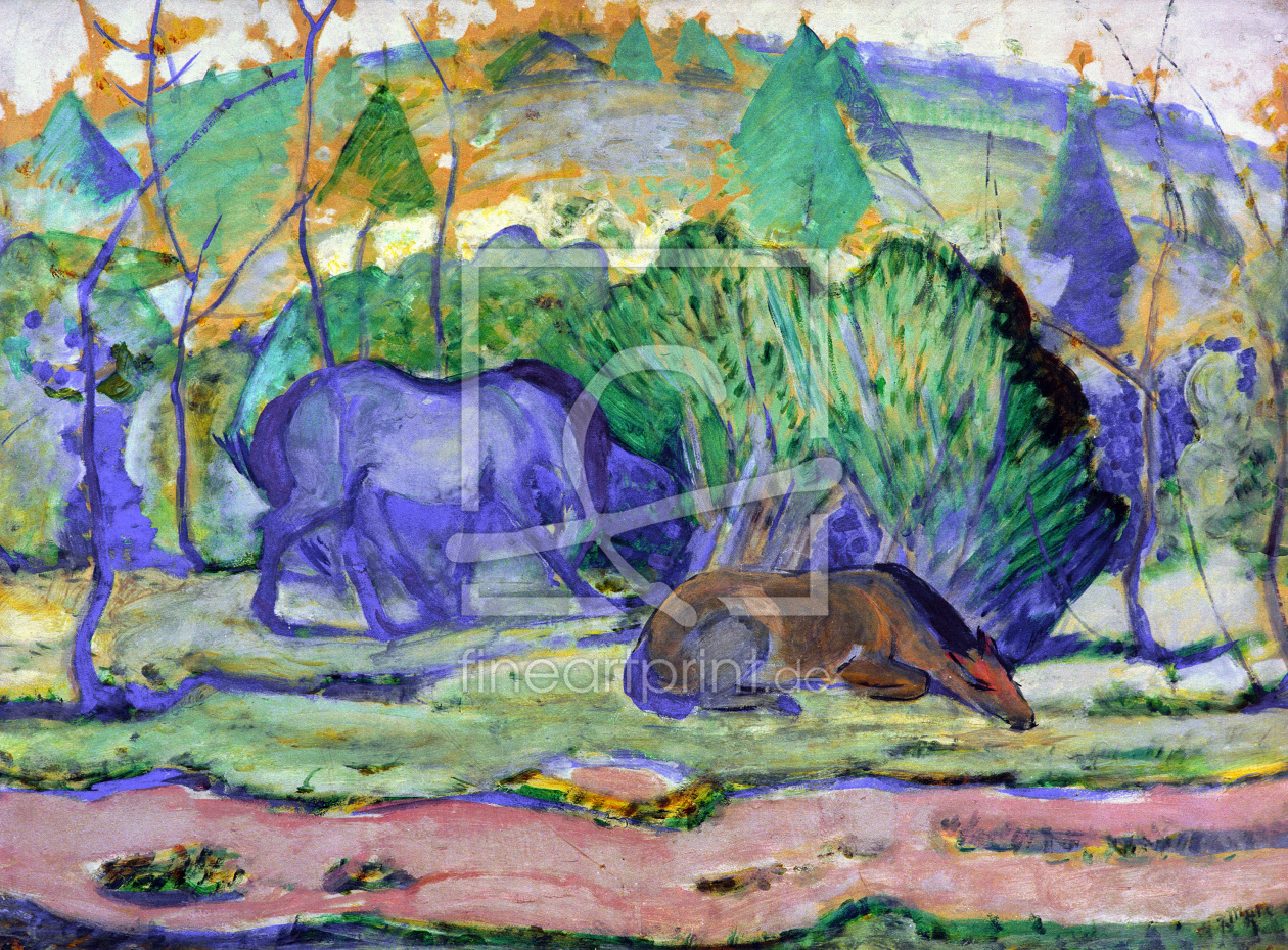 Bild-Nr.: 30005592 Franz Marc / Horse in a landscape erstellt von Marc, Franz