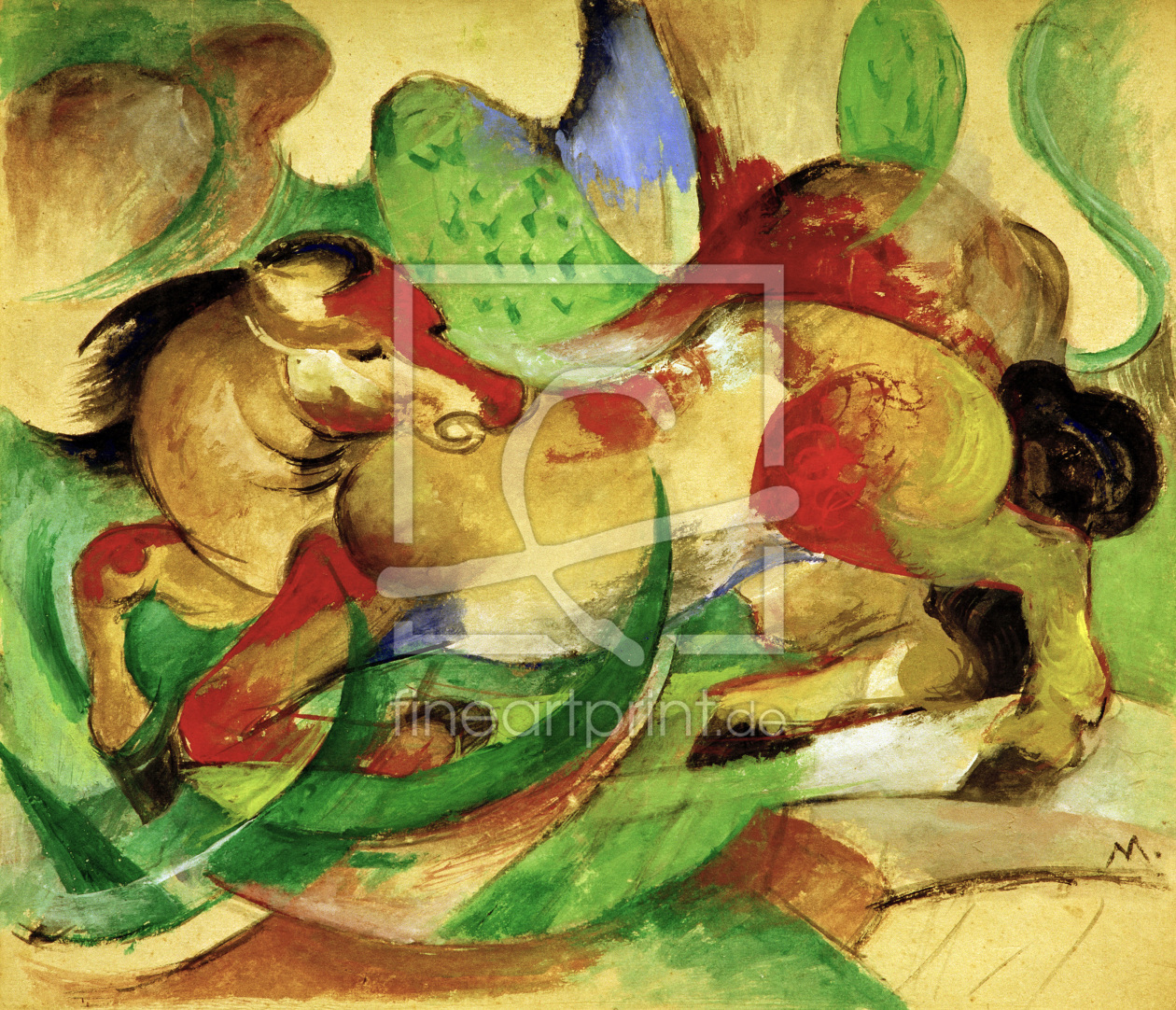 Bild-Nr.: 30005600 Franz Marc, Springendes Pferd Bild-Nr.: 30005600 Franz Marc, Springendes Pferd erstellt von Marc, Franz