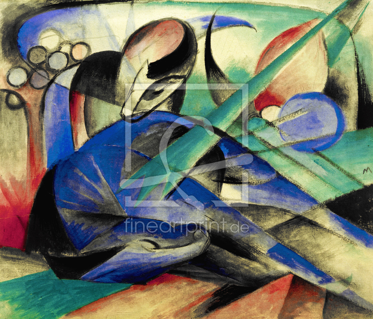 Bild-Nr.: 30005626 Franz Marc, Dreaming horse erstellt von Marc, Franz