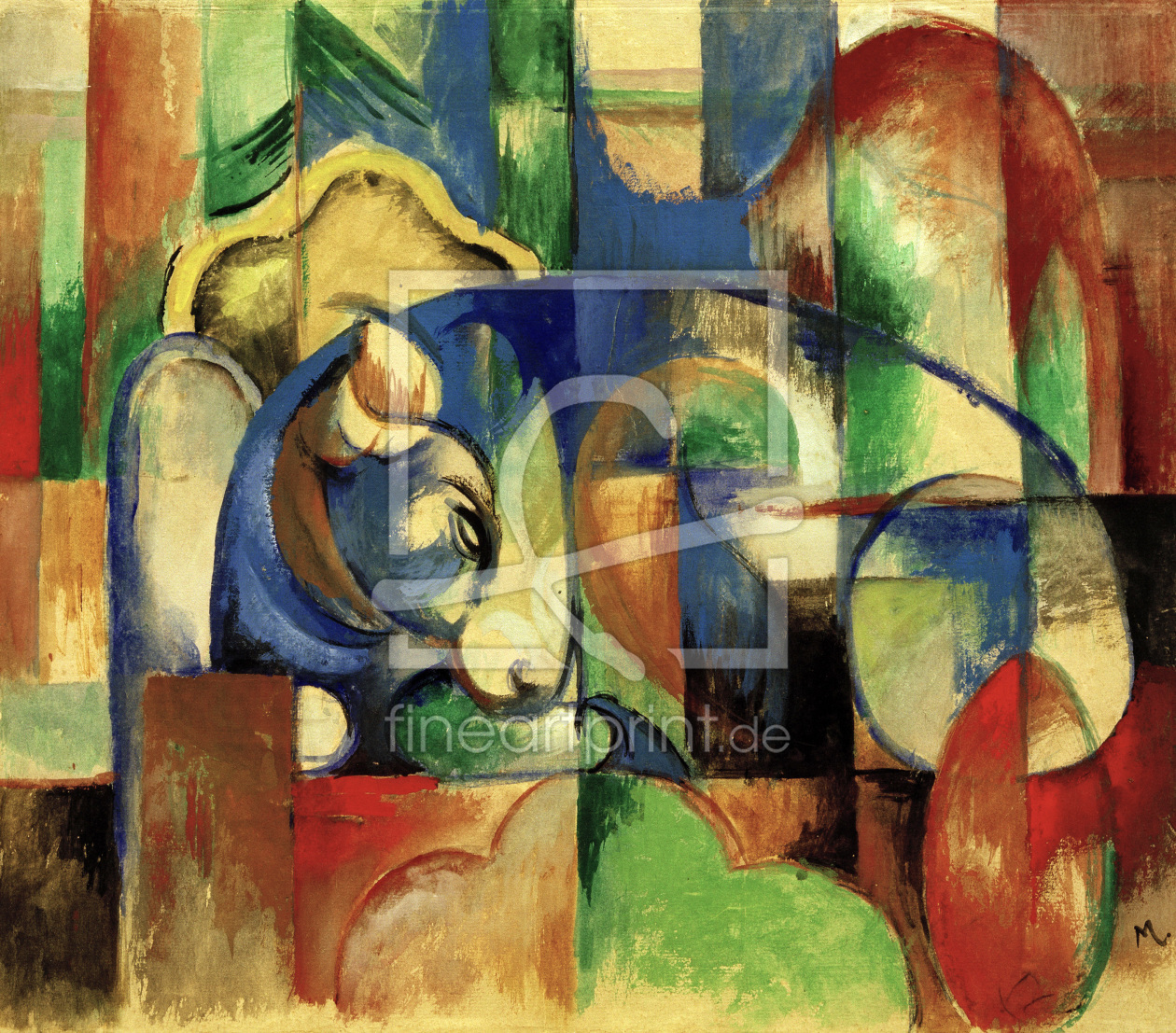Bild-Nr.: 30005648 Franz Marc, Liegender Stier Bild-Nr.: 30005648 Franz Marc, Liegender Stier erstellt von Marc, Franz