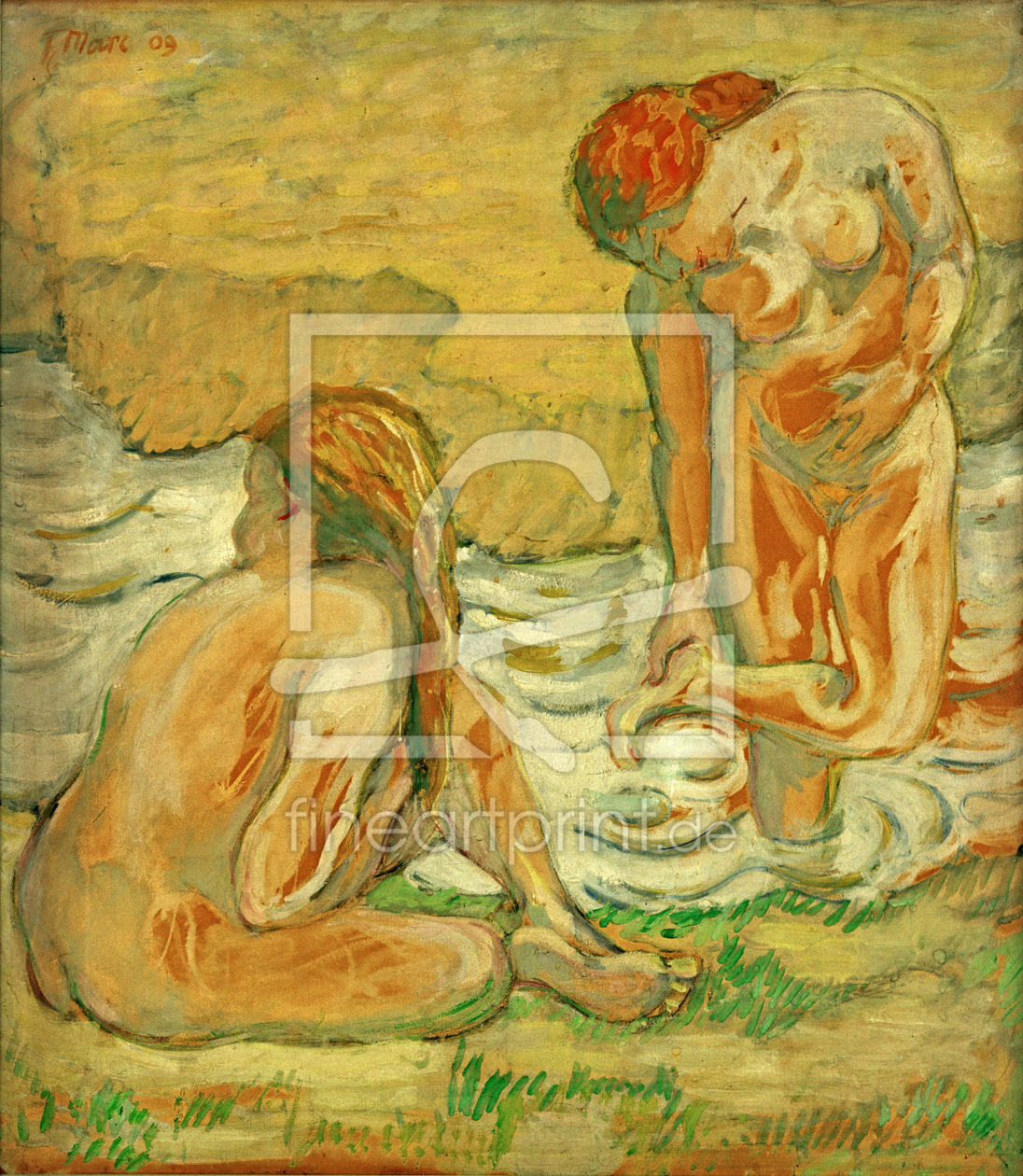 Bild-Nr.: 30005660 F.Marc, Zwei badende Frauen erstellt von Marc, Franz