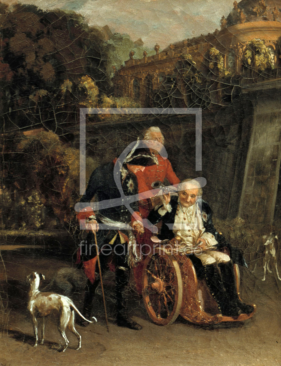 Bild-Nr.: 30005692 Frederick t.Gr., La Motte-Fouqué/Menzel erstellt von von Menzel, Adolph Friedrich Erdmann
