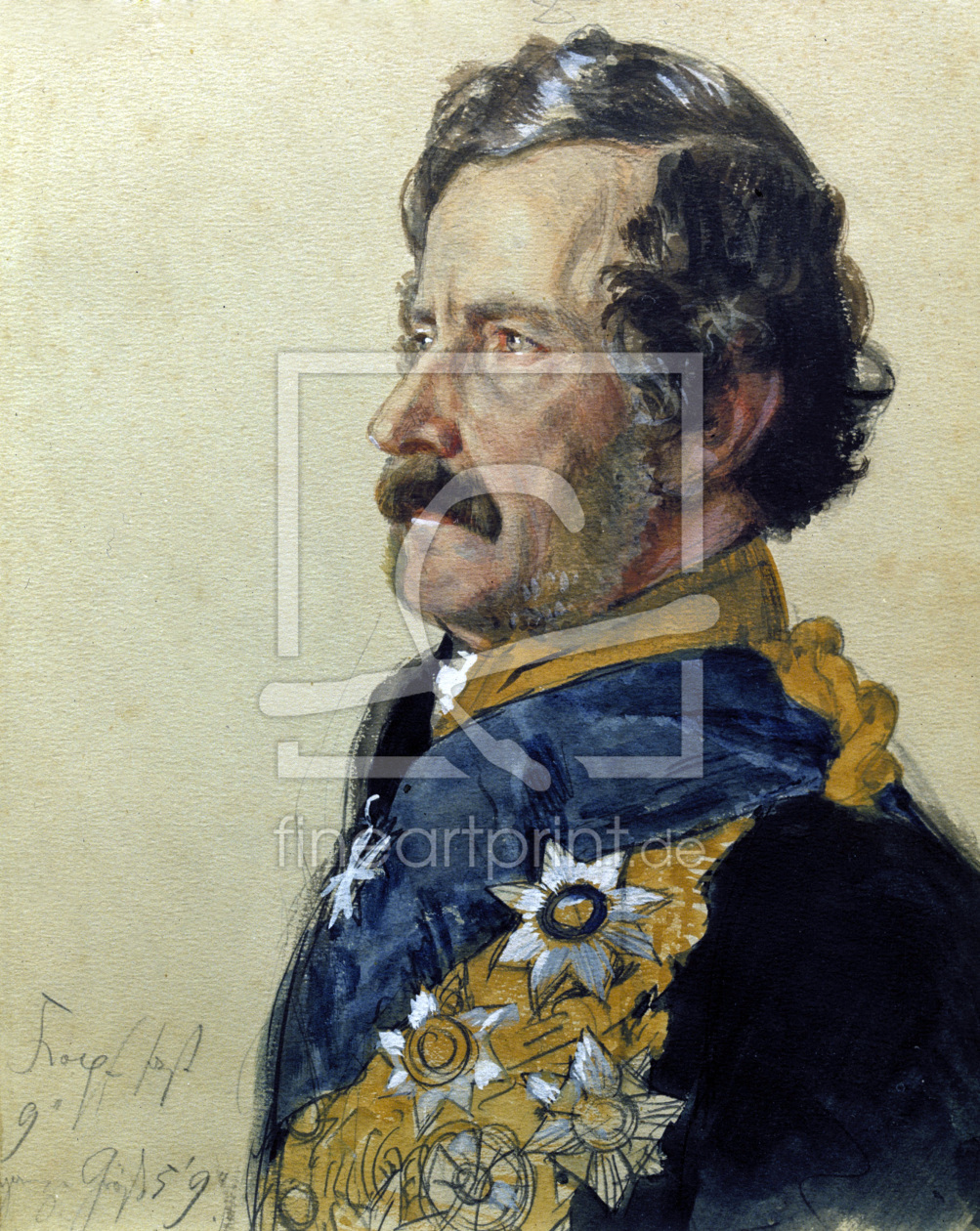 Bild-Nr.: 30005724 A.v.Schleinitz, Aquarell von A. Menzel erstellt von von Menzel, Adolph Friedrich Erdmann