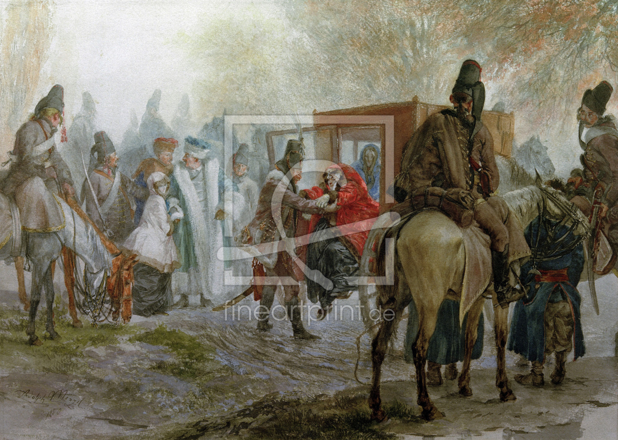 Bild-Nr.: 30005792 A.Menzel / Hussars and Polish Magnates erstellt von von Menzel, Adolph Friedrich Erdmann