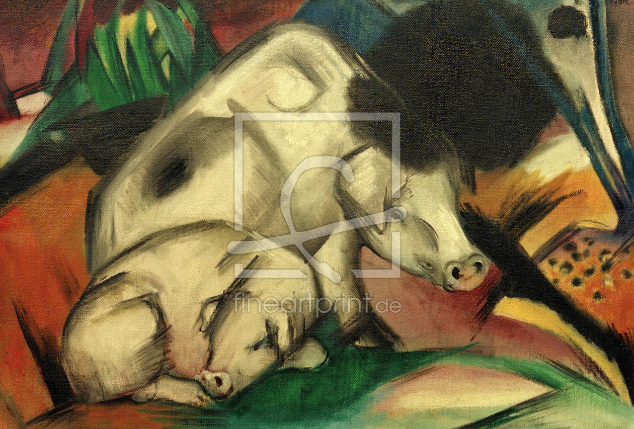 Bild-Nr.: 30005838 F.Marc, Schweine (Mutterschwein) erstellt von Marc, Franz