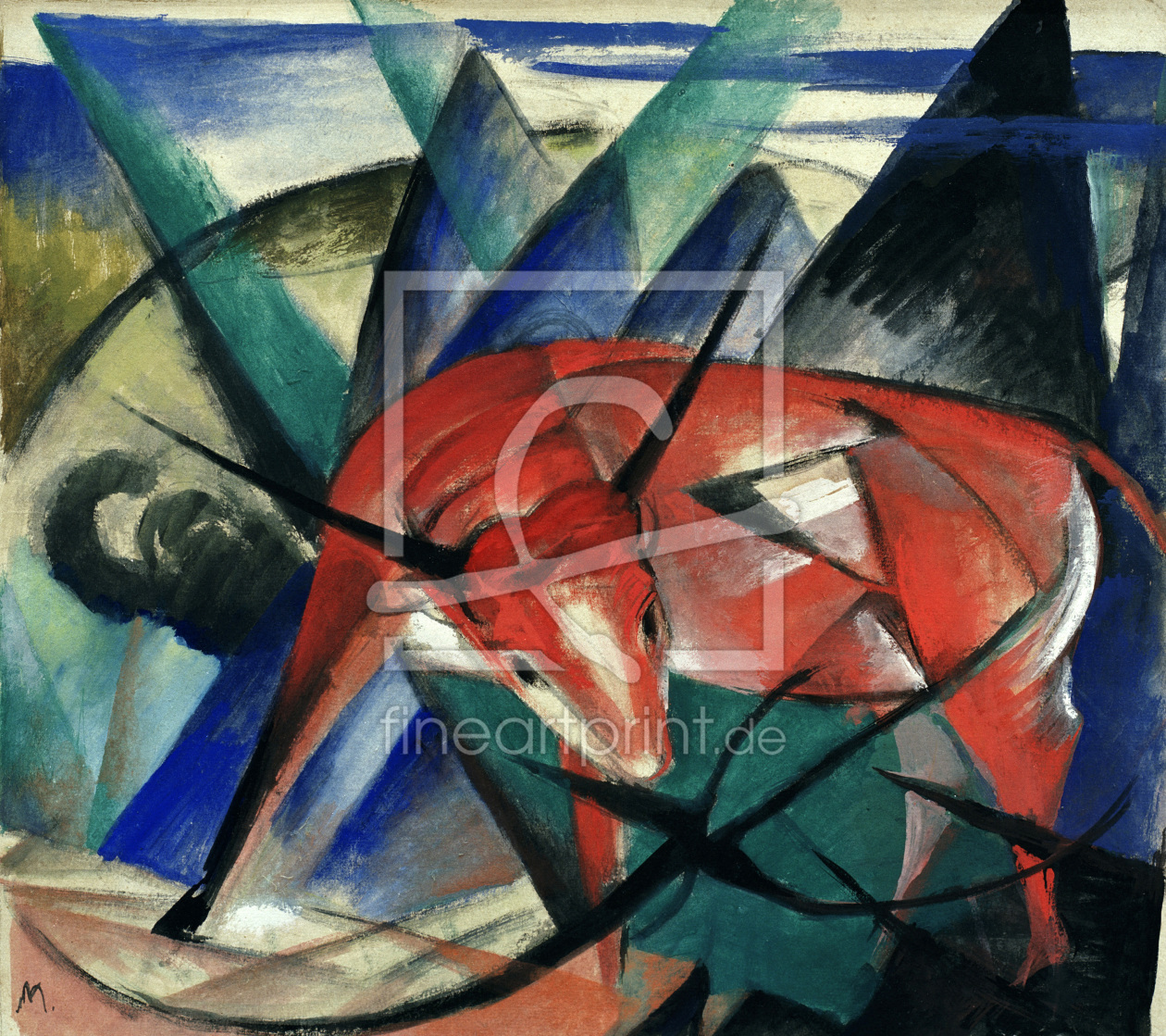 Bild-Nr.: 30005842 Franz Marc / Bull / 1913 erstellt von Marc, Franz