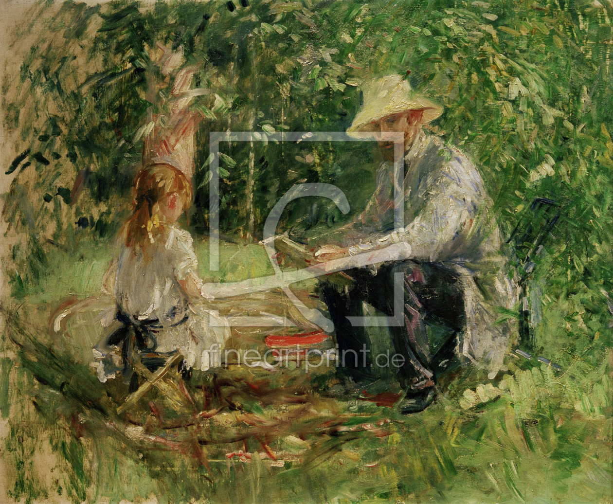 Bild-Nr.: 30005864 Morisot, Eugène Manet and daughter erstellt von Morisot, Berthe