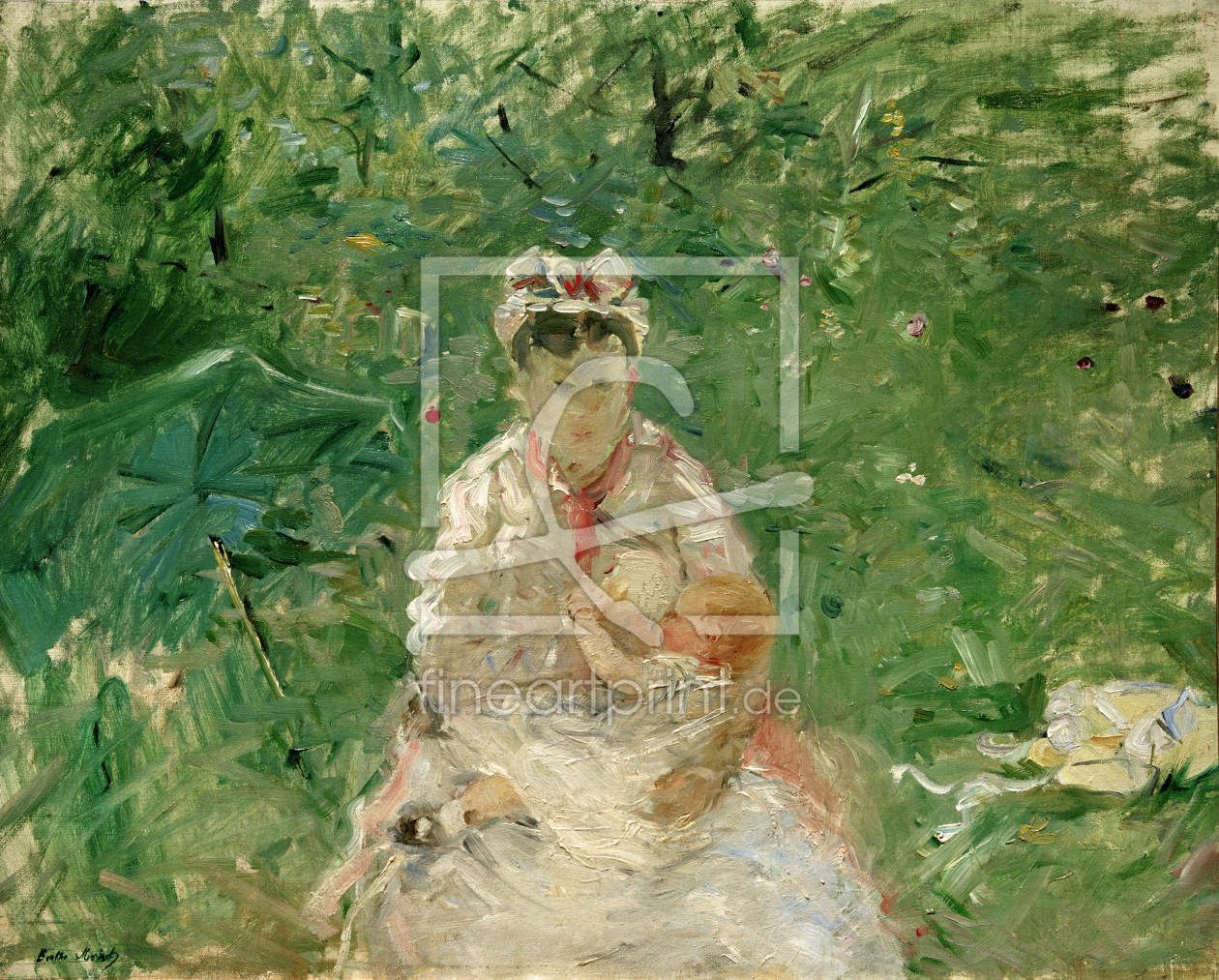 Bild-Nr.: 30005954 B.Morisot, Wet nurse and Julie Manet erstellt von Morisot, Berthe