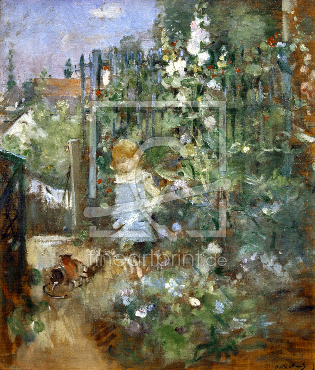 Bild-Nr.: 30005986 B. Morisot, Child among climbing roses erstellt von Morisot, Berthe