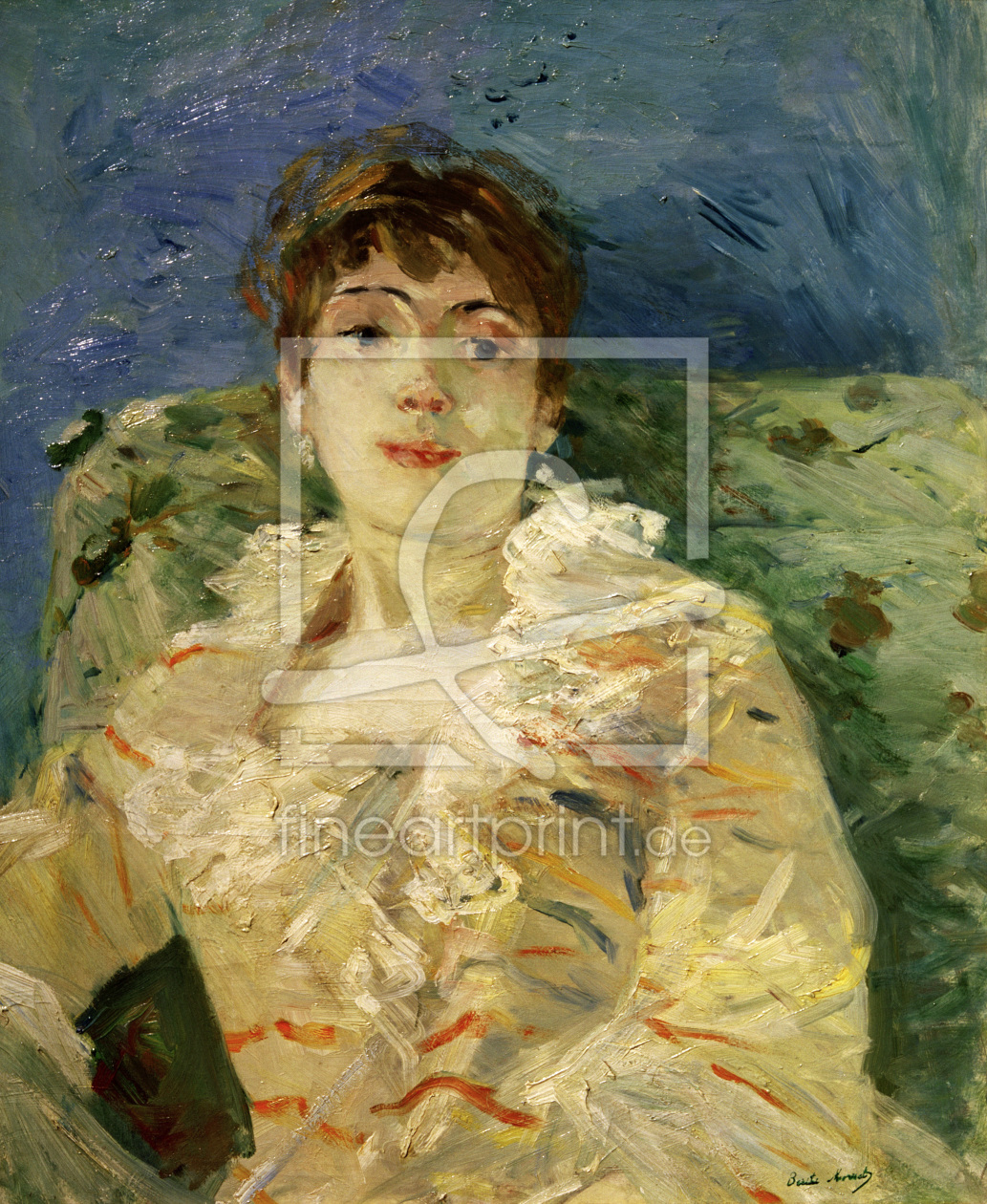 Bild-Nr.: 30006008 B.Morisot, Young woman on a divan, 1885 erstellt von Morisot, Berthe