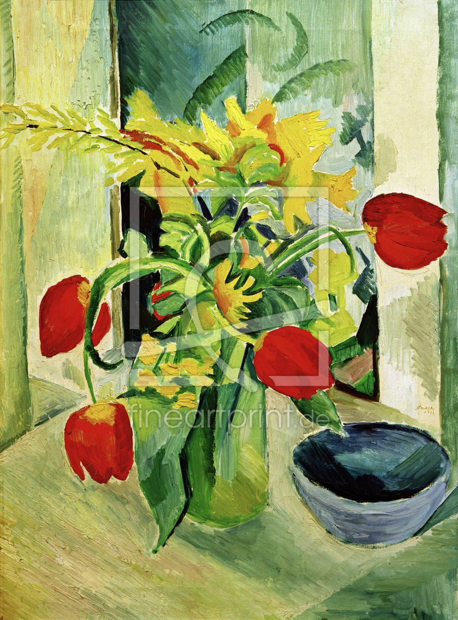 Bild-Nr.: 30006026 A.Macke, Stillebenn mit Tulpen erstellt von Macke, August