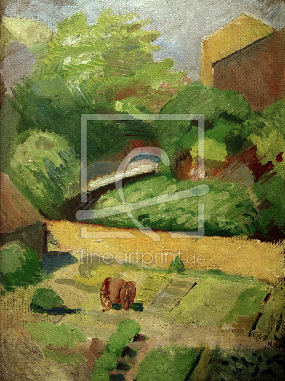 Bild-Nr.: 30006112 A. Macke, Blick in den Nachbargarten erstellt von Macke, August