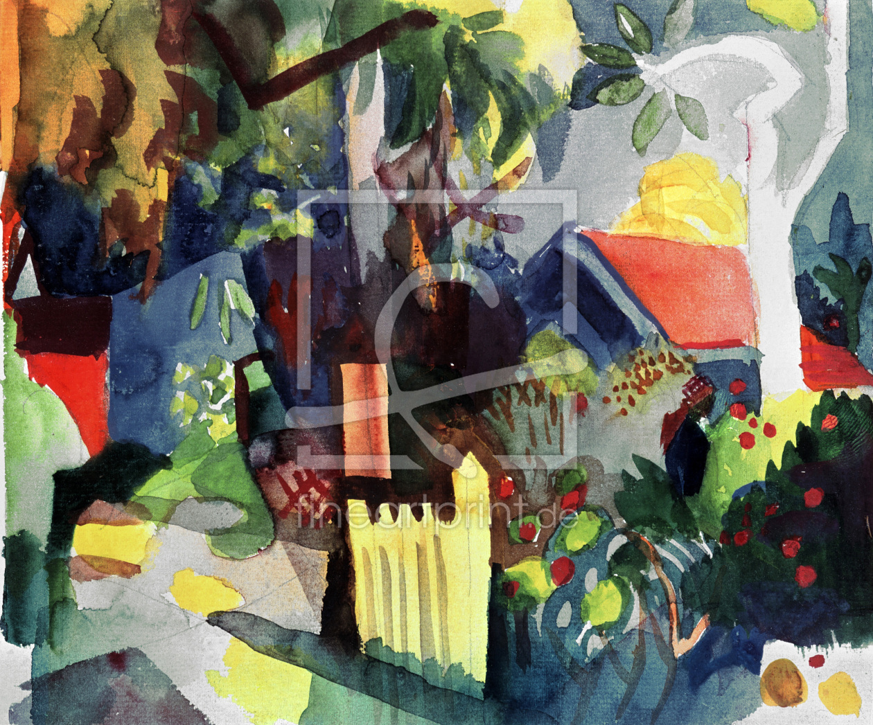 Bild-Nr.: 30006114 A.Macke / Landscape with Tree / 1914 erstellt von Macke, August