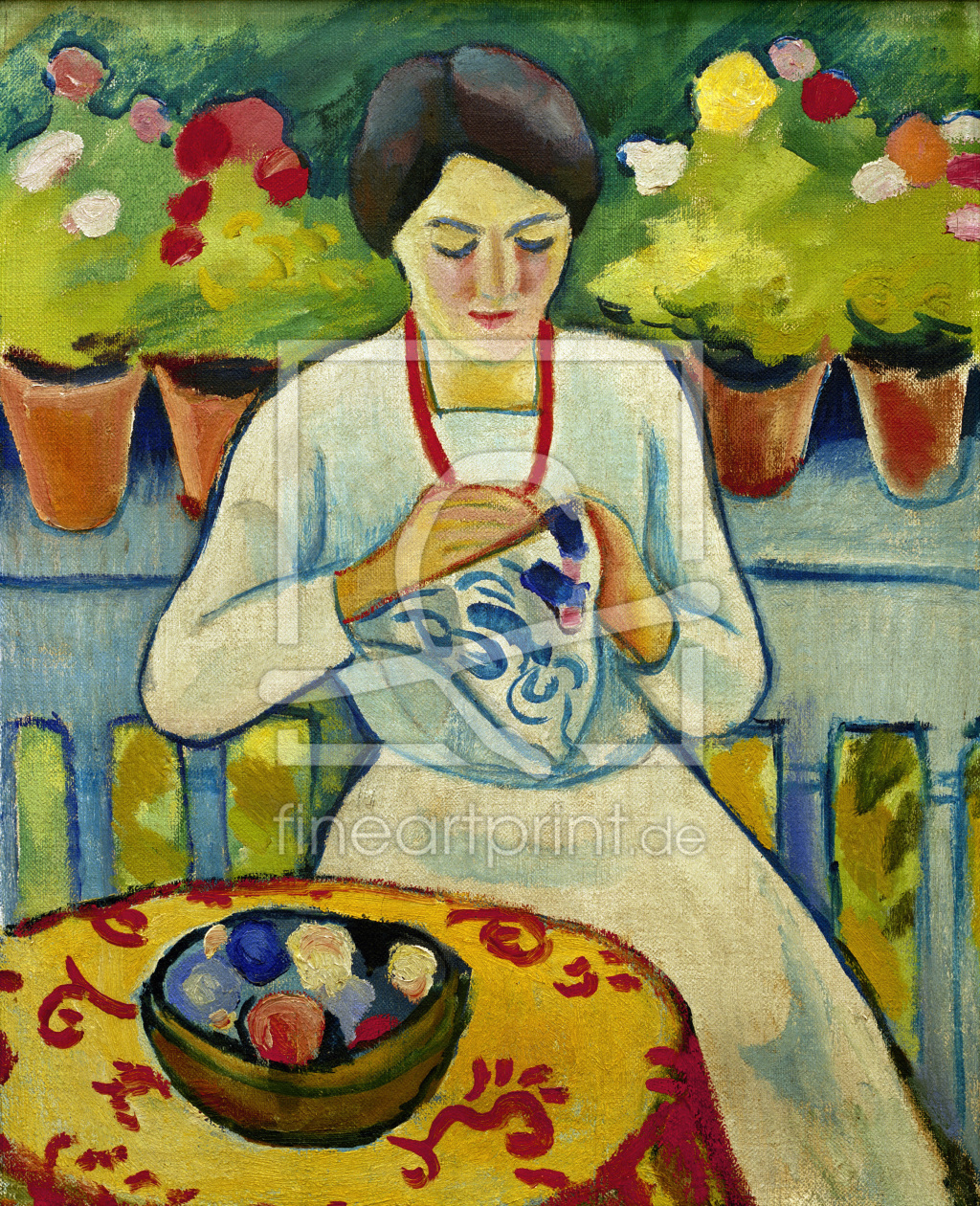 Bild-Nr.: 30006132 August Macke / Woman on a Balcony / 1910 erstellt von Macke, August