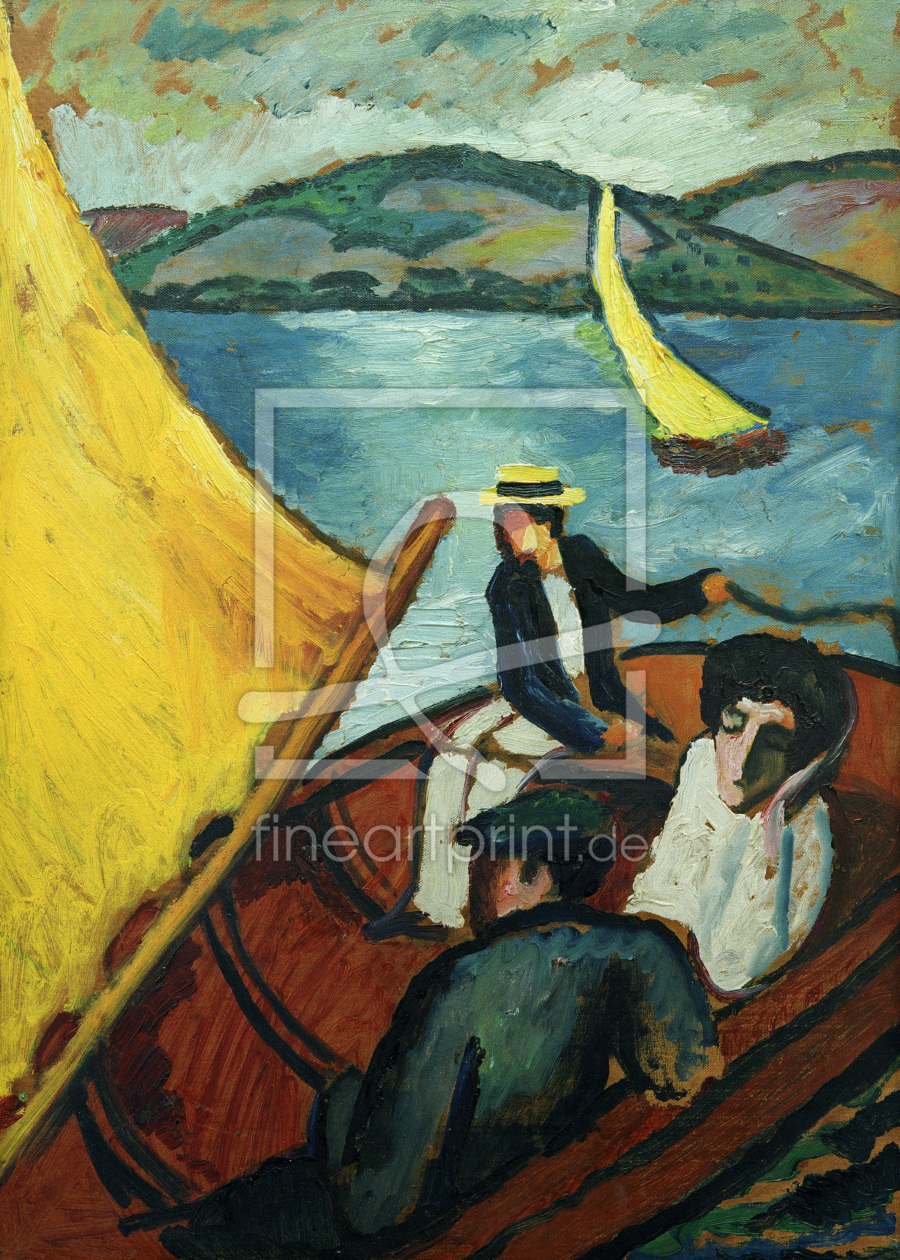 Bild-Nr.: 30006154 Macke / Sailing Boat / Lake Tegern erstellt von Macke, August