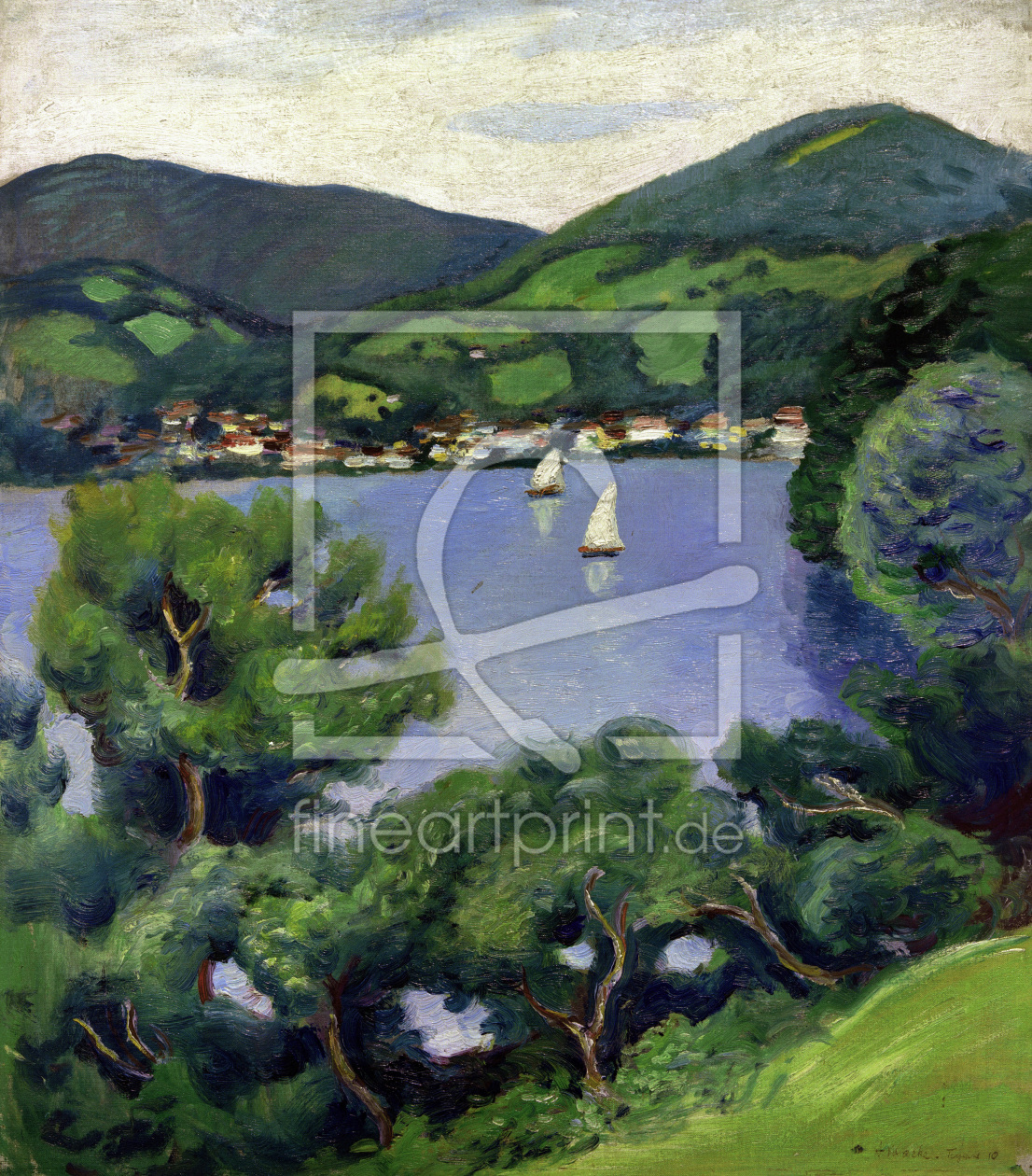 Bild-Nr.: 30006158 August Macke / View of Lake Tegern erstellt von Macke, August