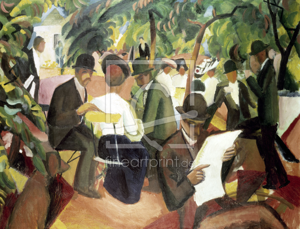 Bild-Nr.: 30006162 August Macke, Gartenrestaurant erstellt von Macke, August