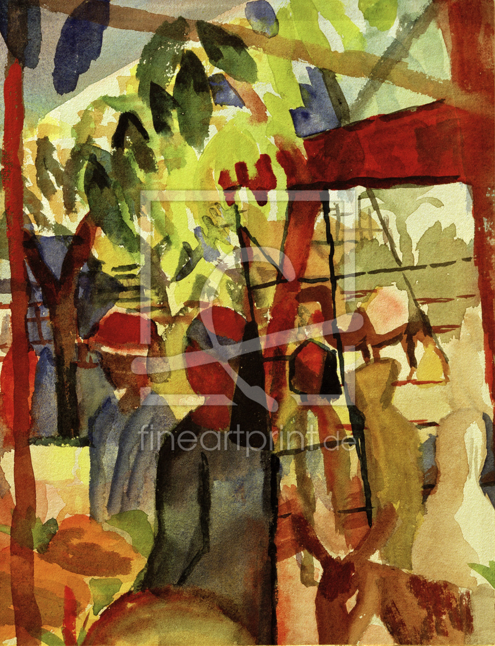 Bild-Nr.: 30006194 A.Macke / Market Life / 1914 erstellt von Macke, August