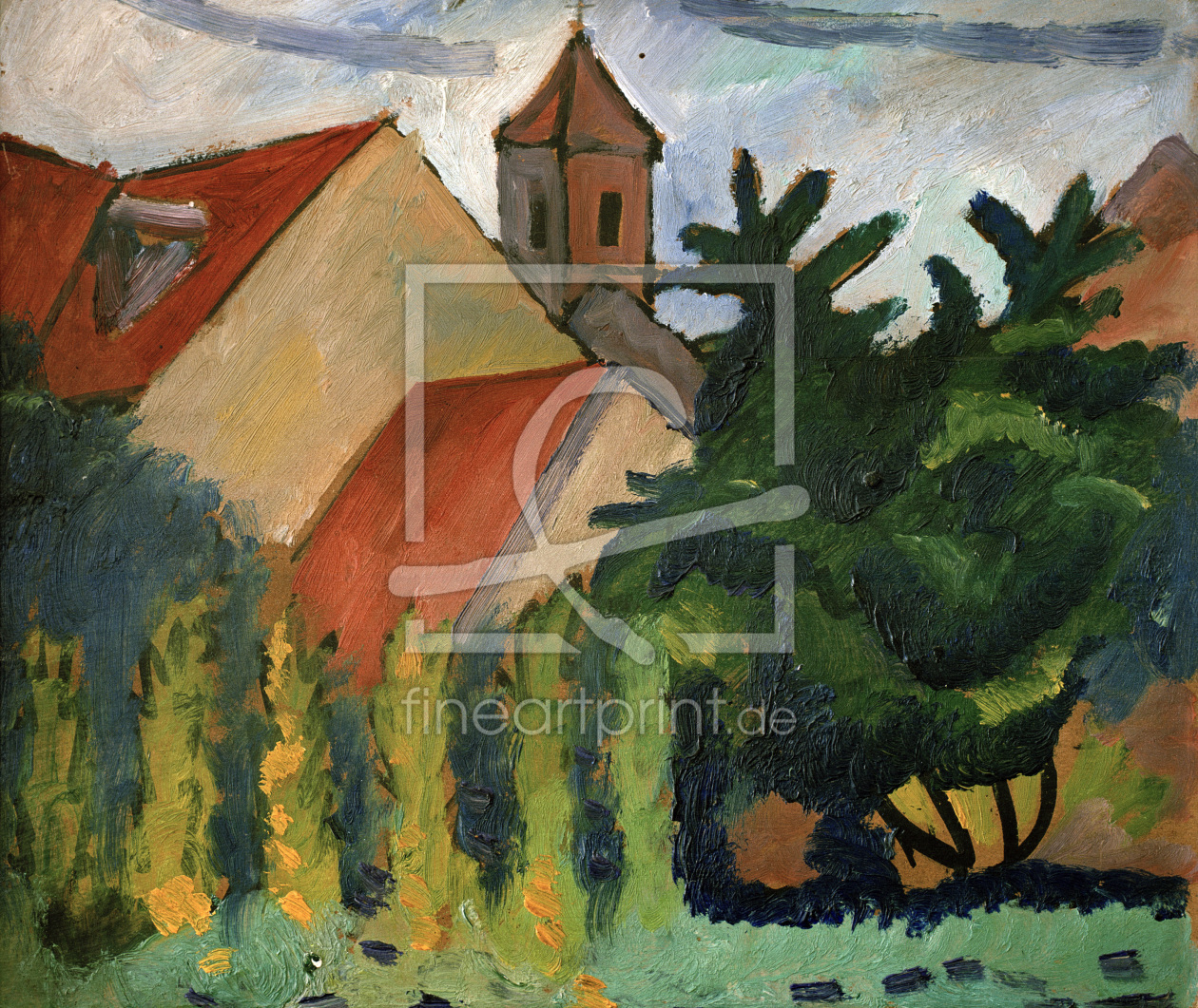 Bild-Nr.: 30006198 August Macke, Kirche in Kandern erstellt von Macke, August