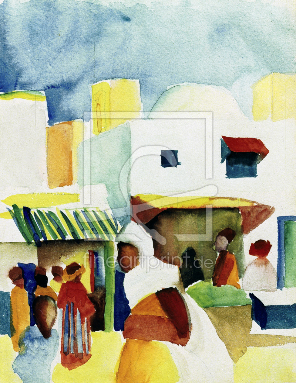 Bild-Nr.: 30006224 A.Macke / Market in Tunis I erstellt von Macke, August