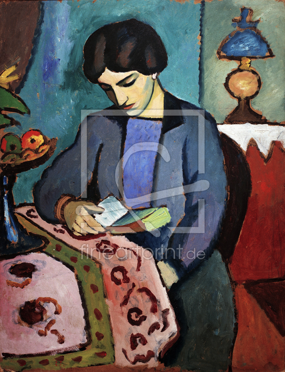 Bild-Nr.: 30006226 August Macke, Wife of the artist erstellt von Macke, August