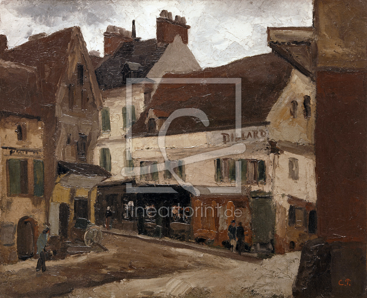 Bild-Nr.: 30006250 Camille Pissarro,Platz in La Roche-Guyon erstellt von Pissarro, Camille