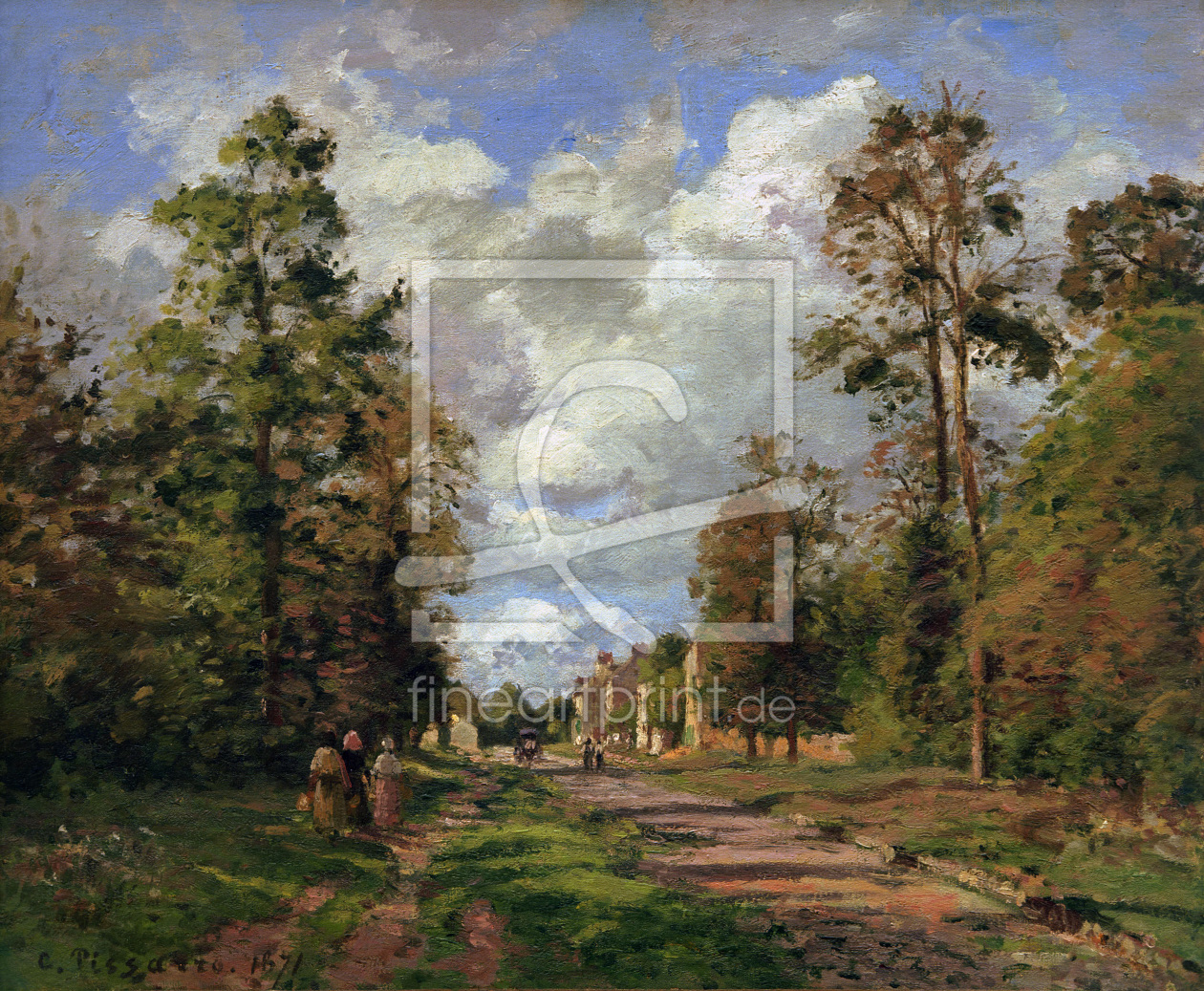 Bild-Nr.: 30006252 C.Pissarro, Die Straße von Louveciennes Bild-Nr.: 30006252 C.Pissarro, Die Straße von Louveciennes erstellt von Pissarro, Camille