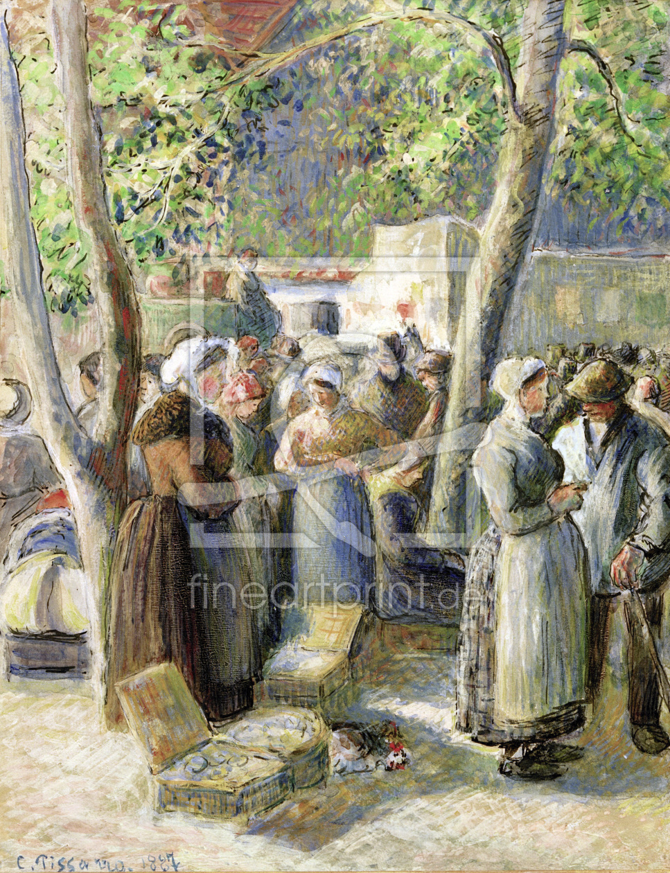 Bild-Nr.: 30006276 C.Pissarro, Der Markt in Gisors erstellt von Pissarro, Camille