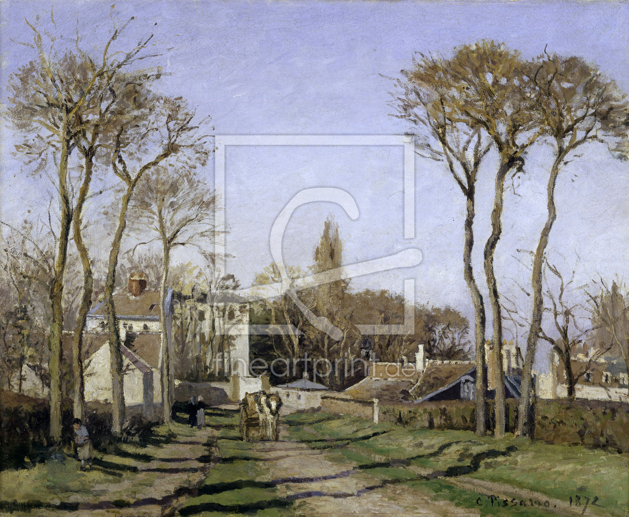 Bild-Nr.: 30006278 C.Pissarro / Entrance to Voisins / 1872 erstellt von Pissarro, Camille