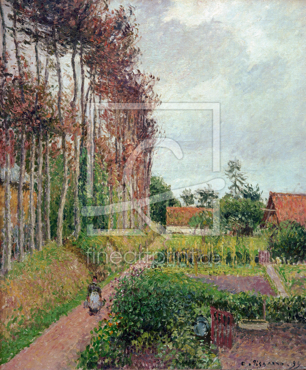 Bild-Nr.: 30006288 C.Pissarro, Gehöft der Auberge Ango erstellt von Pissarro, Camille