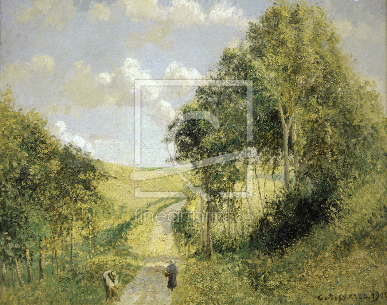 Bild-Nr.: 30006292 Pissarro / Landscape in Berneval / 1900 Bild-Nr.: 30006292 Pissarro / Landscape in Berneval / 1900 erstellt von Pissarro, Camille