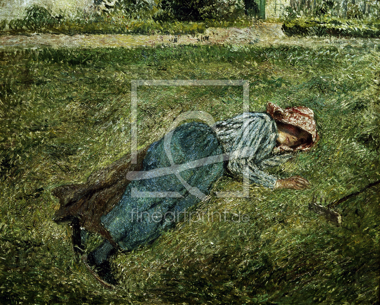 Bild-Nr.: 30006310 C.Pissarro, Liegendes Mädchen.. erstellt von Pissarro, Camille