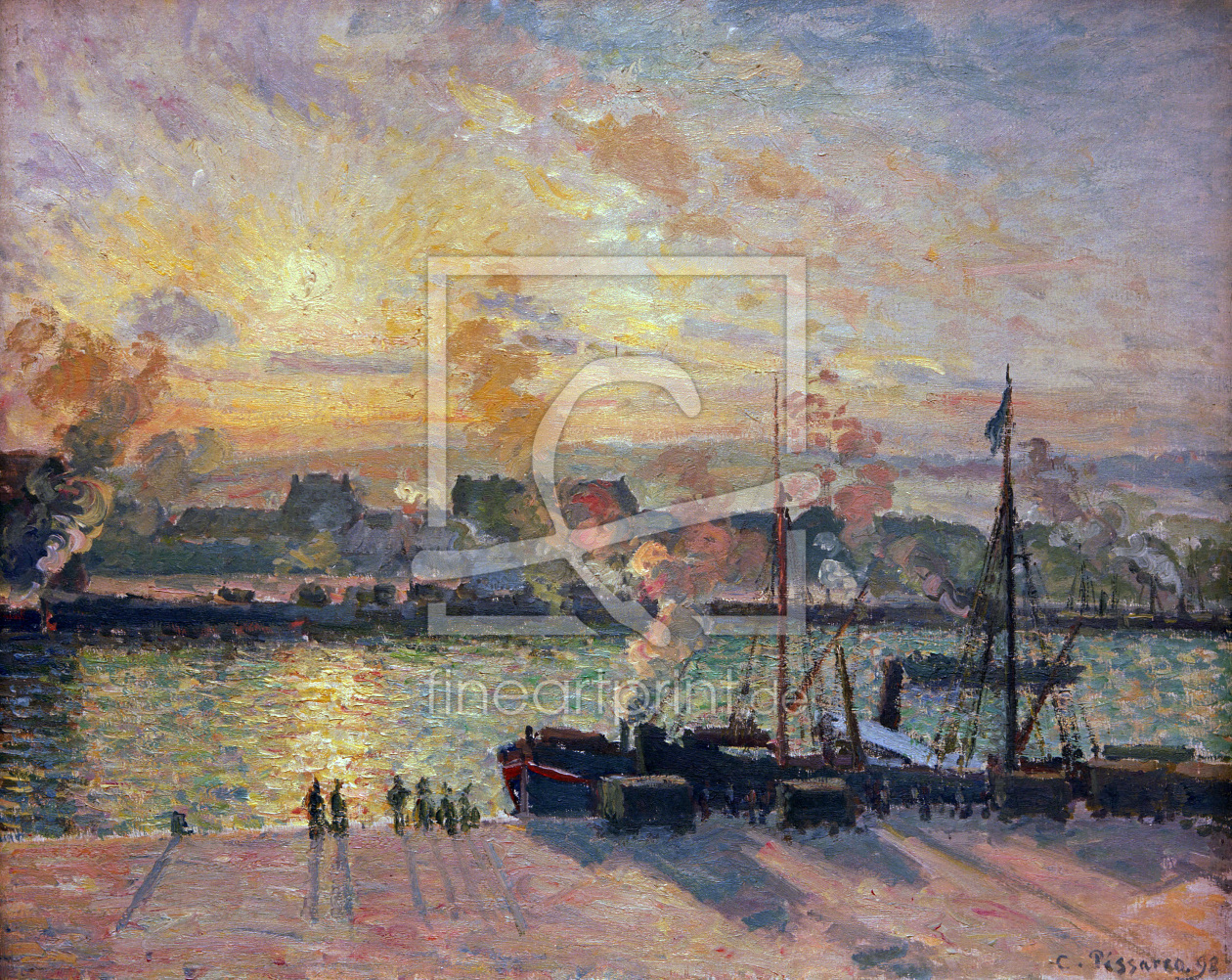 Bild-Nr.: 30006324 Camille Pissarro, Hafen von Rouen... Bild-Nr.: 30006324 Camille Pissarro, Hafen von Rouen... erstellt von Pissarro, Camille