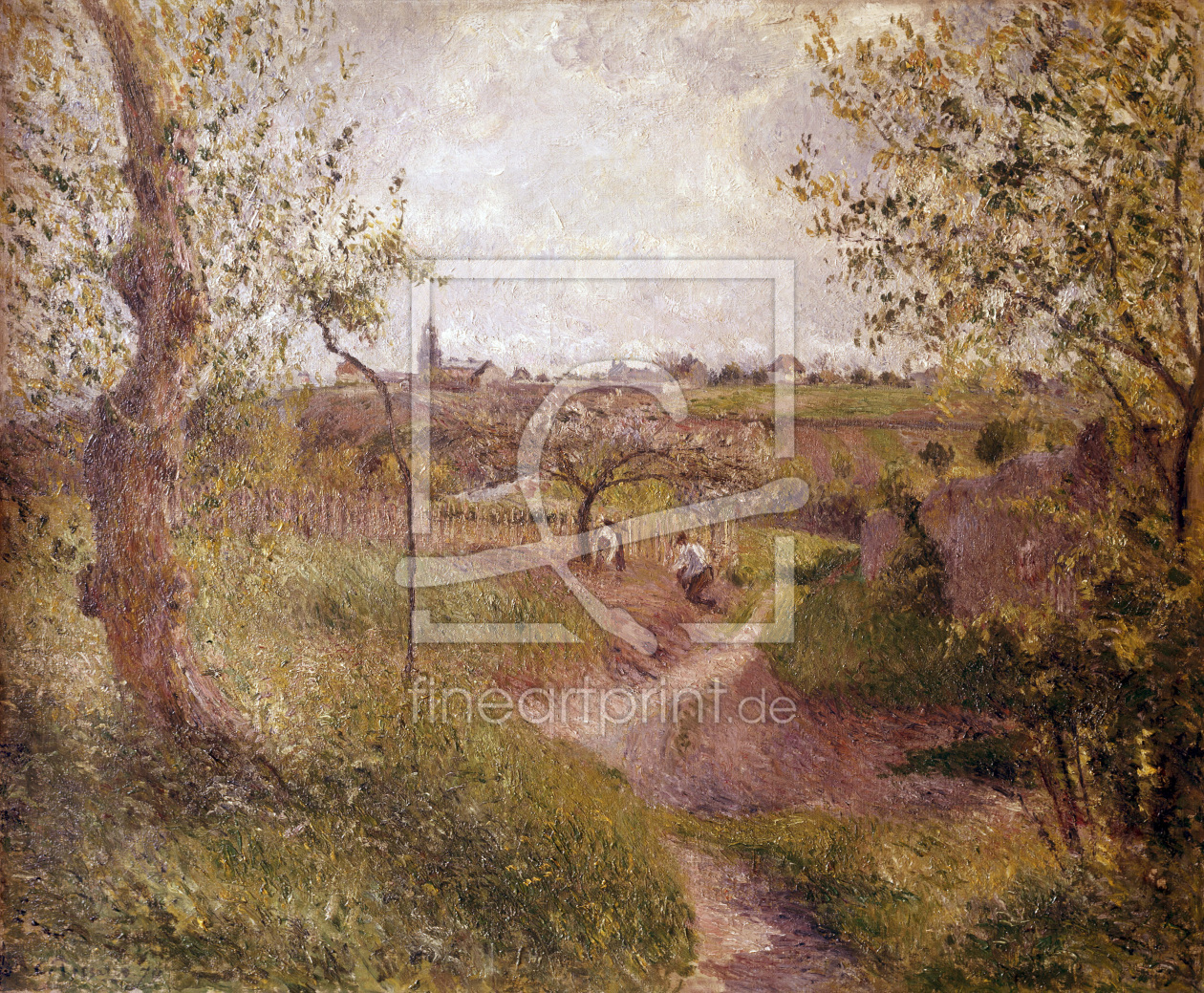 Bild-Nr.: 30006330 C. Pissarro / Chemin montant a travers.. erstellt von Pissarro, Camille