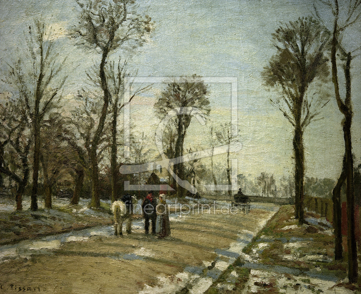 Bild-Nr.: 30006342 C.Pissarro, Louveciennes Wintersonne erstellt von Pissarro, Camille