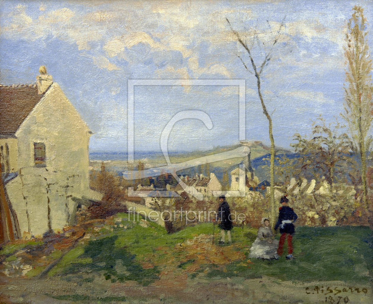 Bild-Nr.: 30006348 Pissarro / Louveciennes / 1870 erstellt von Pissarro, Camille