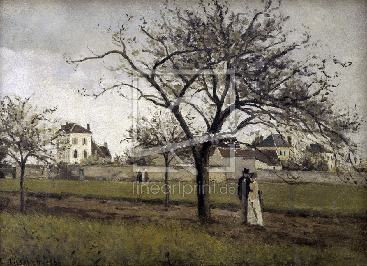 Bild-Nr.: 30006356 Pissarro/The house of Père Gallien/1866 erstellt von Pissarro, Camille