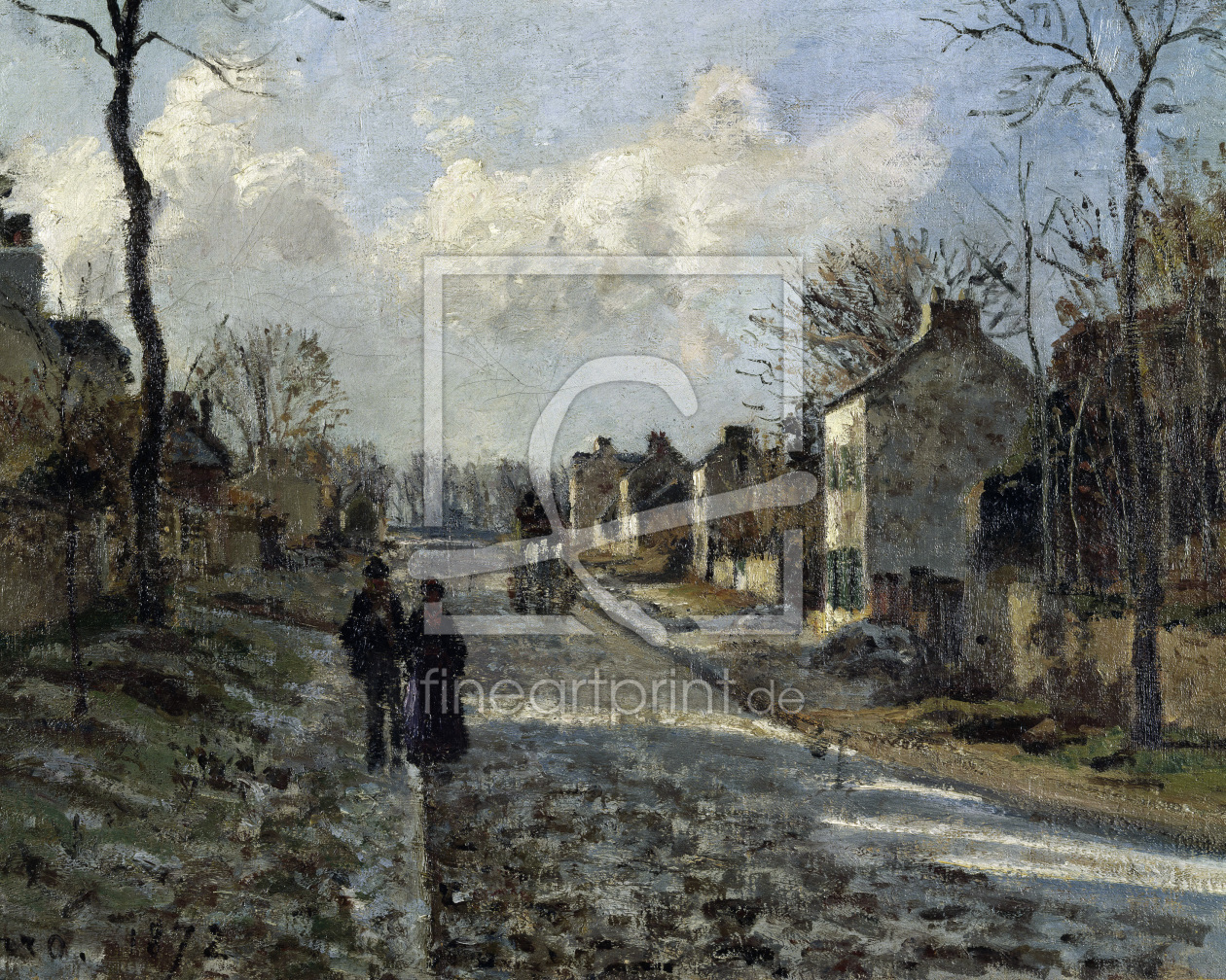 Bild-Nr.: 30006412 C.Pissarro, Road in Louvecienne / Detail erstellt von Pissarro, Camille