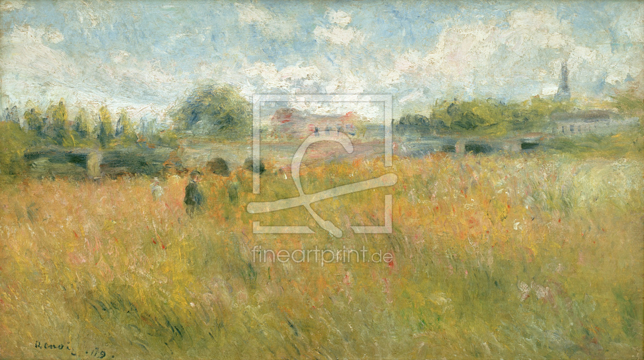 Bild-Nr.: 30006430 Renoir / Landscape at the Seine / 1879 erstellt von Renoir, Pierre-Auguste