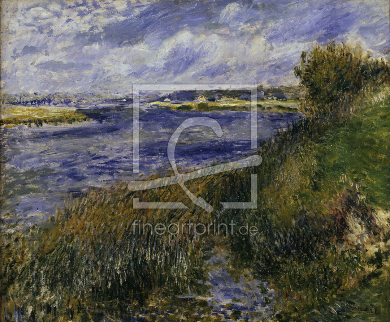 Bild-Nr.: 30006442 Renoir / The Seine at Champrosay / 1876 erstellt von Renoir, Pierre-Auguste