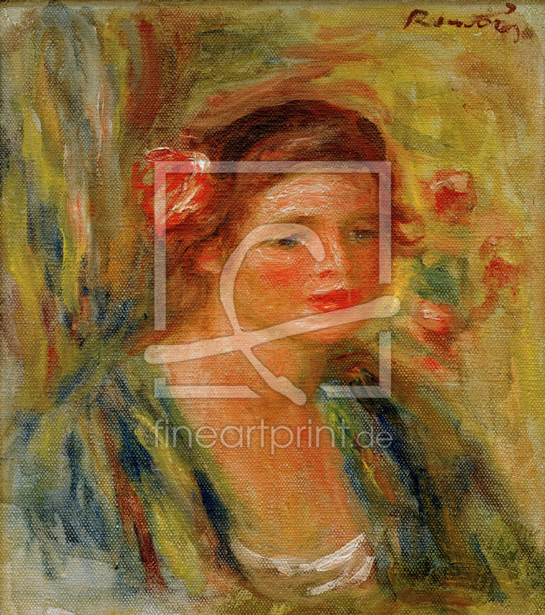 Bild-Nr.: 30006446 Renoir / Tete de jeune femme / 1910 Bild-Nr.: 30006446 Renoir / Tete de jeune femme / 1910 erstellt von Renoir, Pierre-Auguste