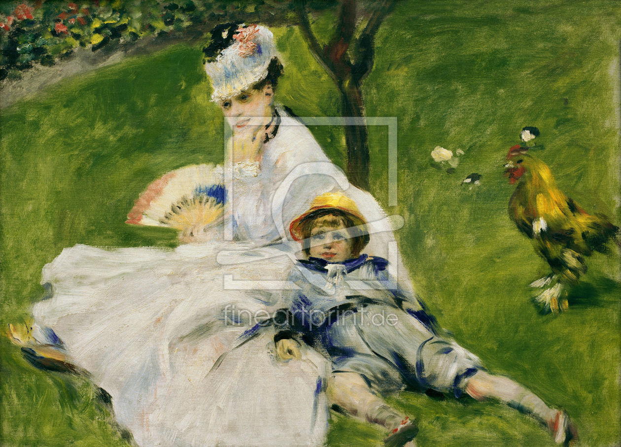 Bild-Nr.: 30006458 Renoir /Madame Monet with son Jean/ 1874 erstellt von Renoir, Pierre-Auguste