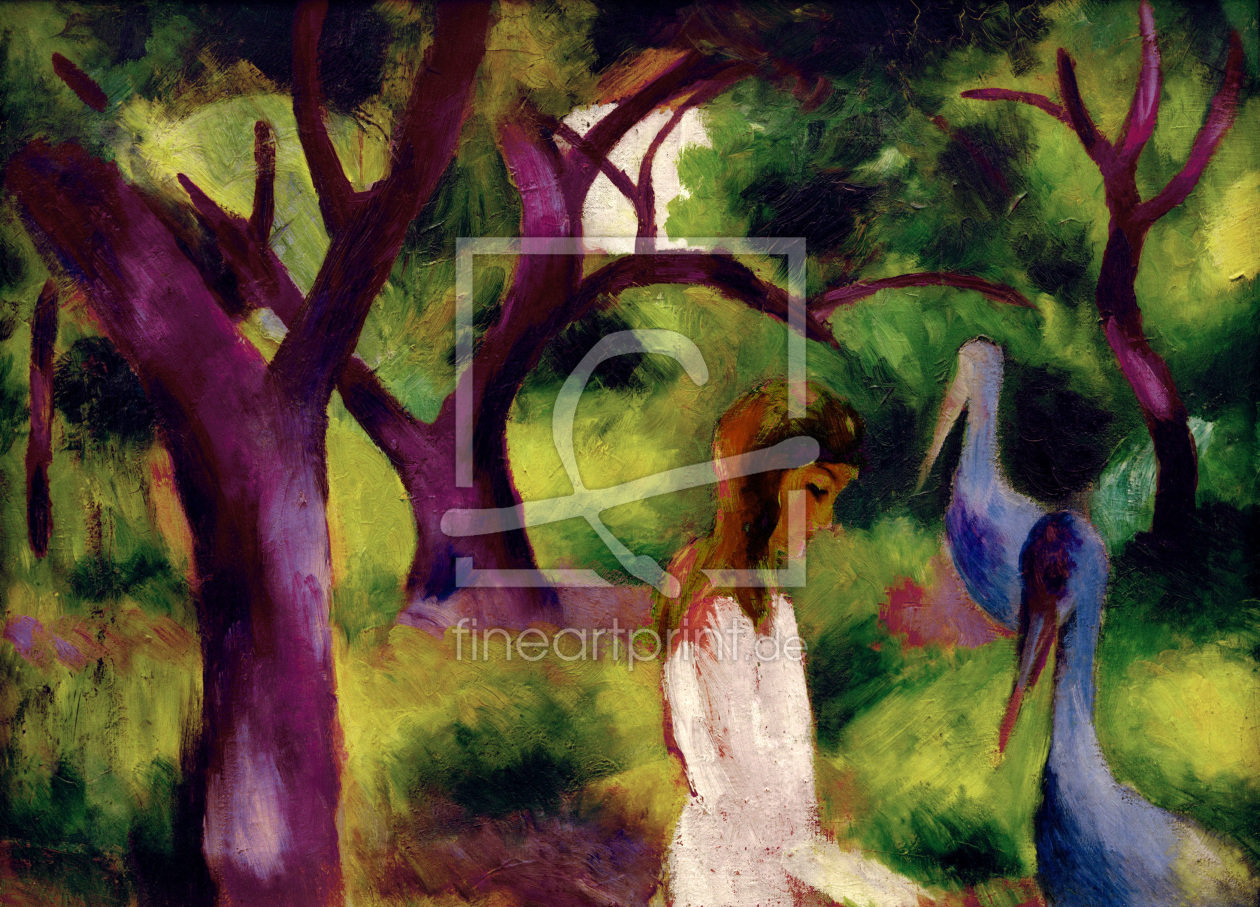 Bild-Nr.: 30006470 August Macke, Girl and blue birds erstellt von Macke, August