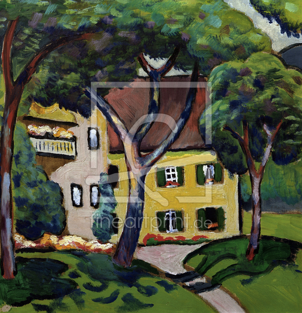 Bild-Nr.: 30006496 August Macke, Staudacherhaus erstellt von Macke, August