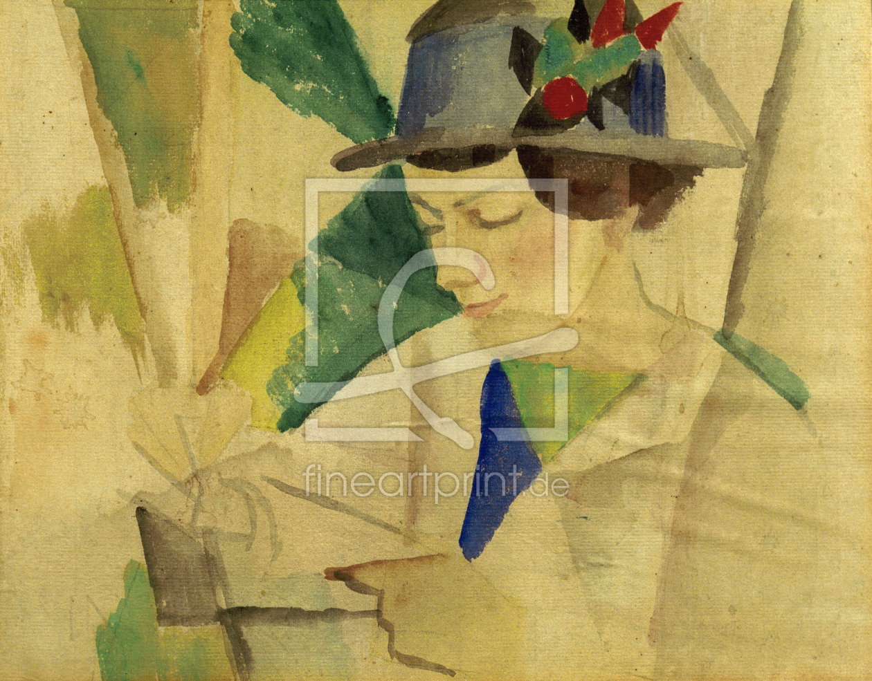 Bild-Nr.: 30006510 August Macke / Portrait of the wife erstellt von Macke, August