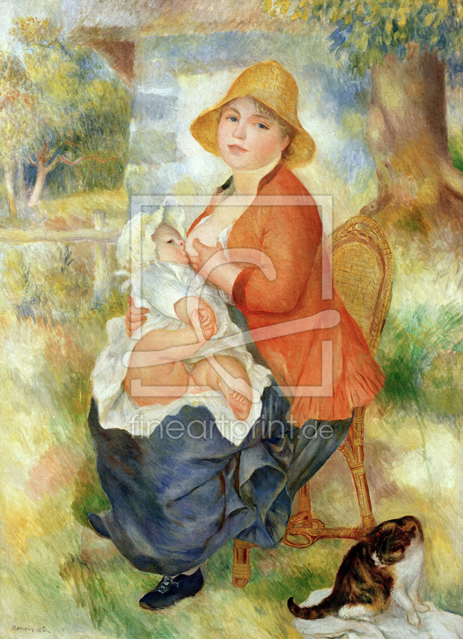 Bild-Nr.: 30006596 Renoir/Motherhood. Nursing mother/1886 erstellt von Renoir, Pierre-Auguste