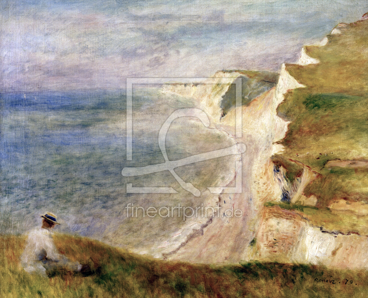 Bild-Nr.: 30006622 A.Renoir, Steilküste bei Pourville erstellt von Renoir, Pierre-Auguste