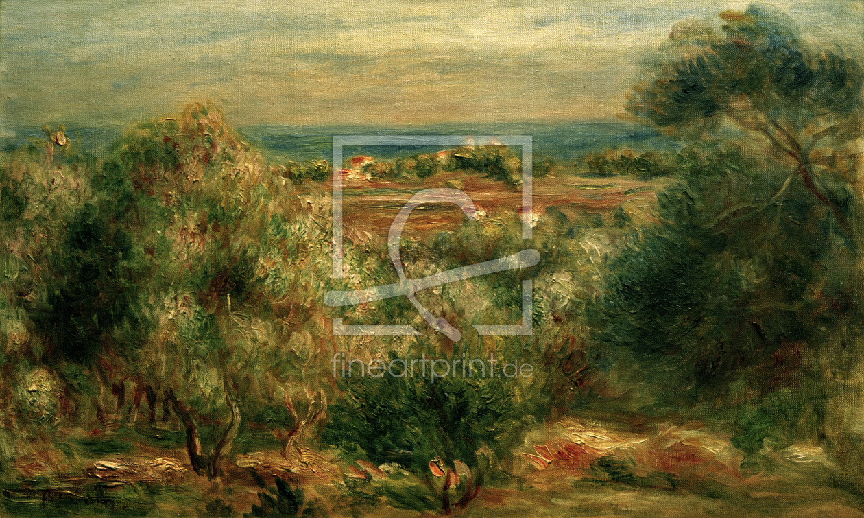 Bild-Nr.: 30006658 A.Renoir,Blick von Haut-Cagnes aufs Meer erstellt von Renoir, Pierre-Auguste